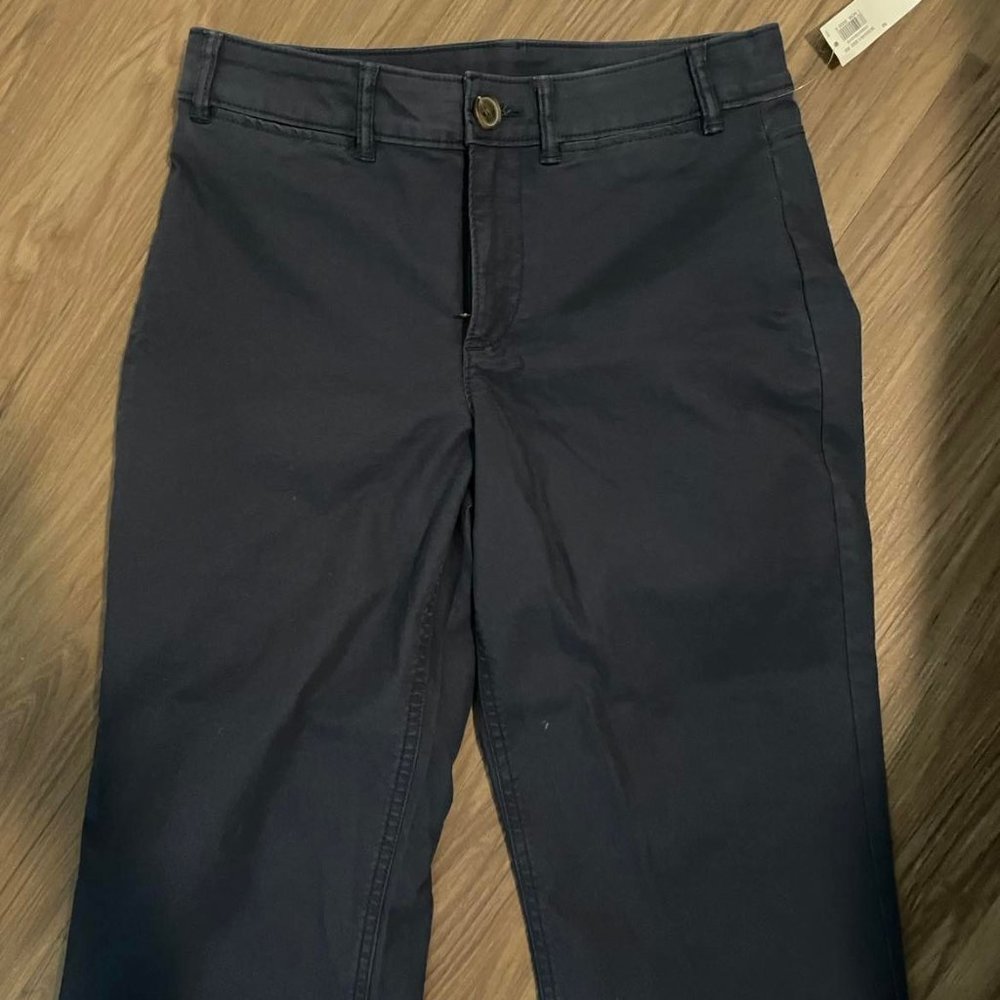 Old Navy Wide Leg Navy Ankle Pants